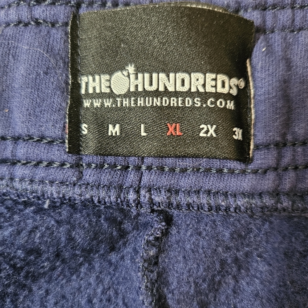 The Hundreds Fleece Sweat Shorts Navy Blue Size XL - Picture 3 of 7